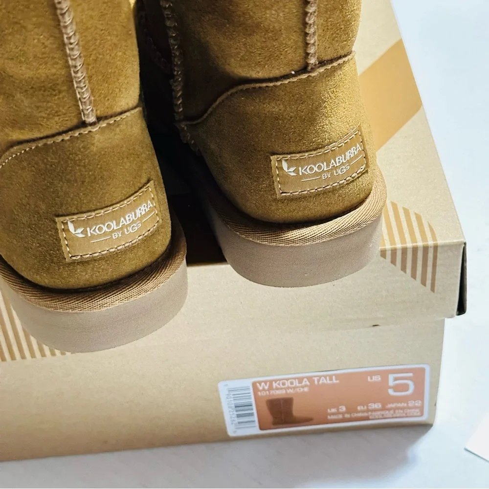 Koolaburra UGG Womens Koola Tall Boot Color Chesnut, Size 5 NEW
